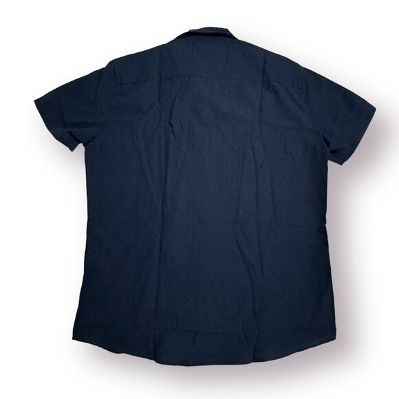 Selected Homme Button Up Polo Dark Blue Casual Shirt US 17.5 XL Regular Fit - Picture 3 of 5